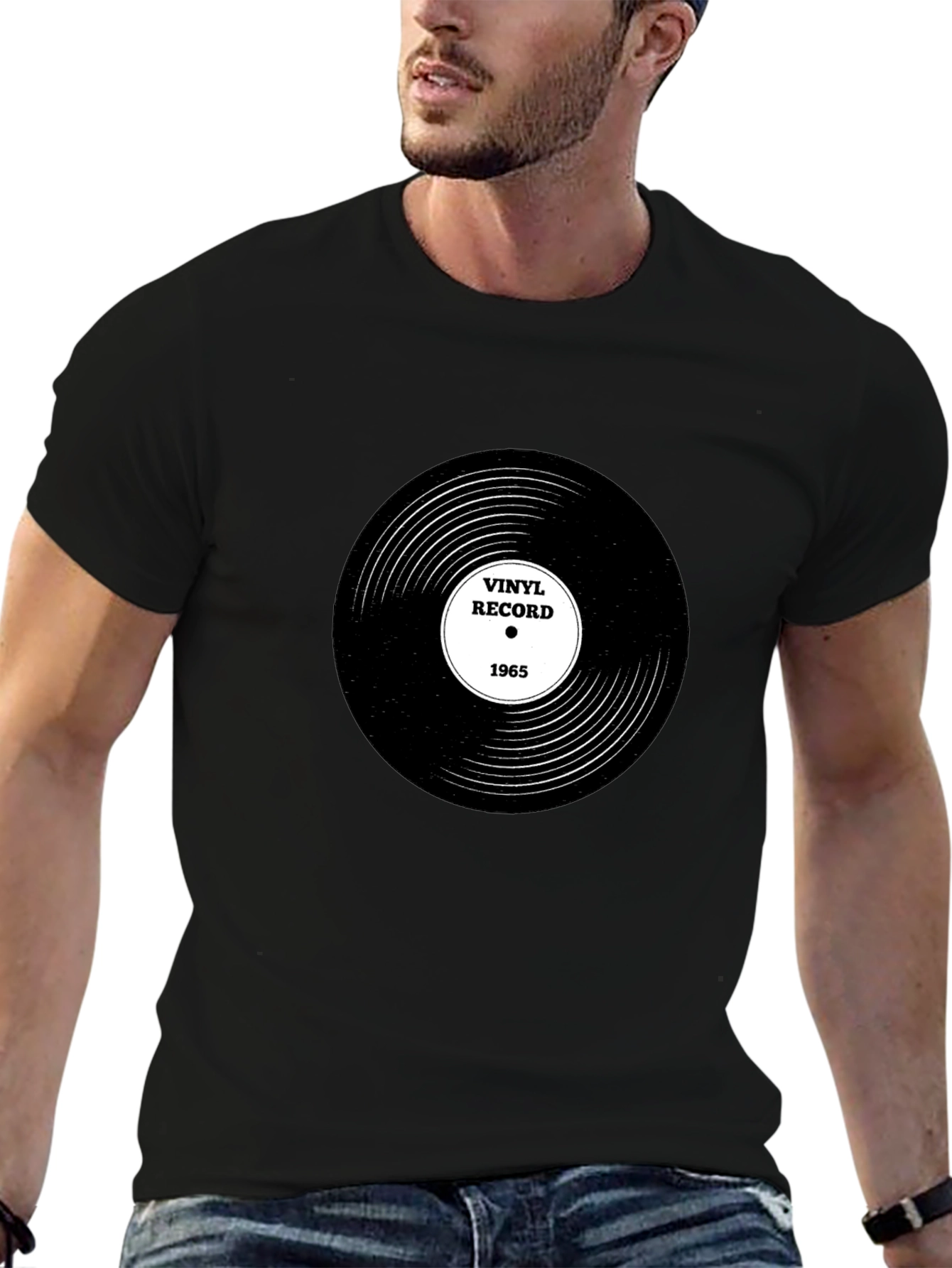 Vinyl Record 1965 Black T-Shirt