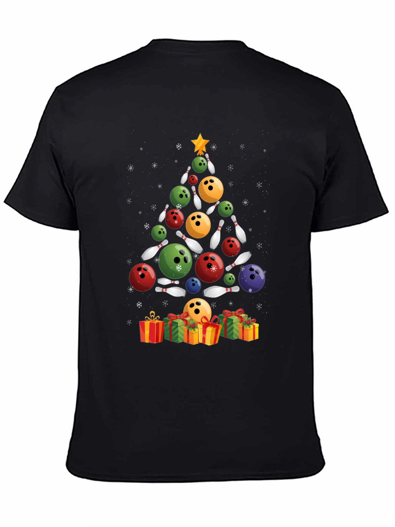 Bowling Christmas Tree T-Shirt