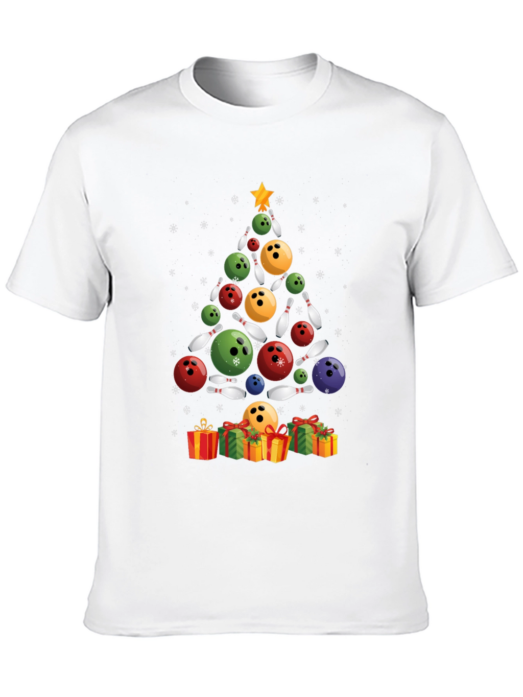 Bowling Christmas Tree T-Shirt
