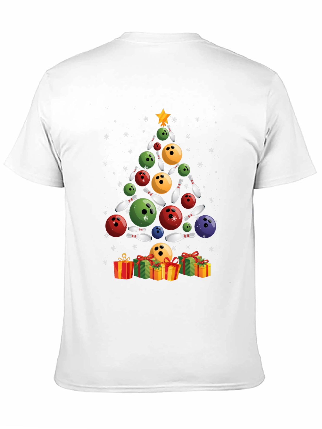 Bowling Christmas Tree T-Shirt