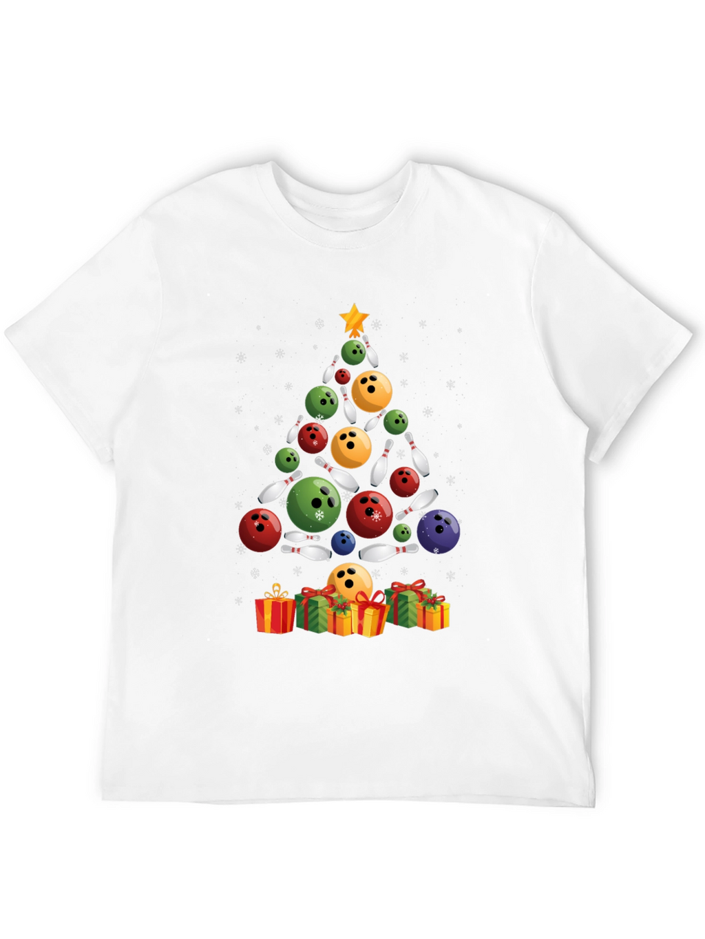 Bowling Christmas Tree T-Shirt