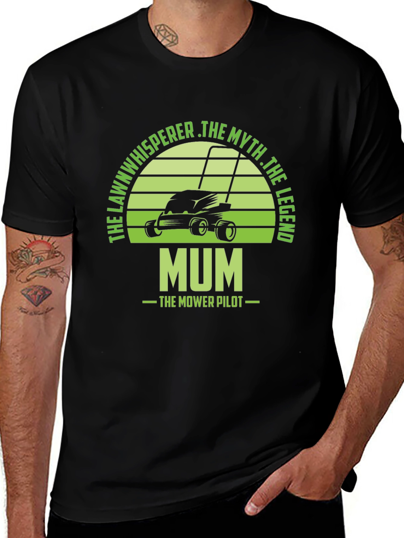 Mum The Mower Pilot - Lawn Whisperer T-Shirt