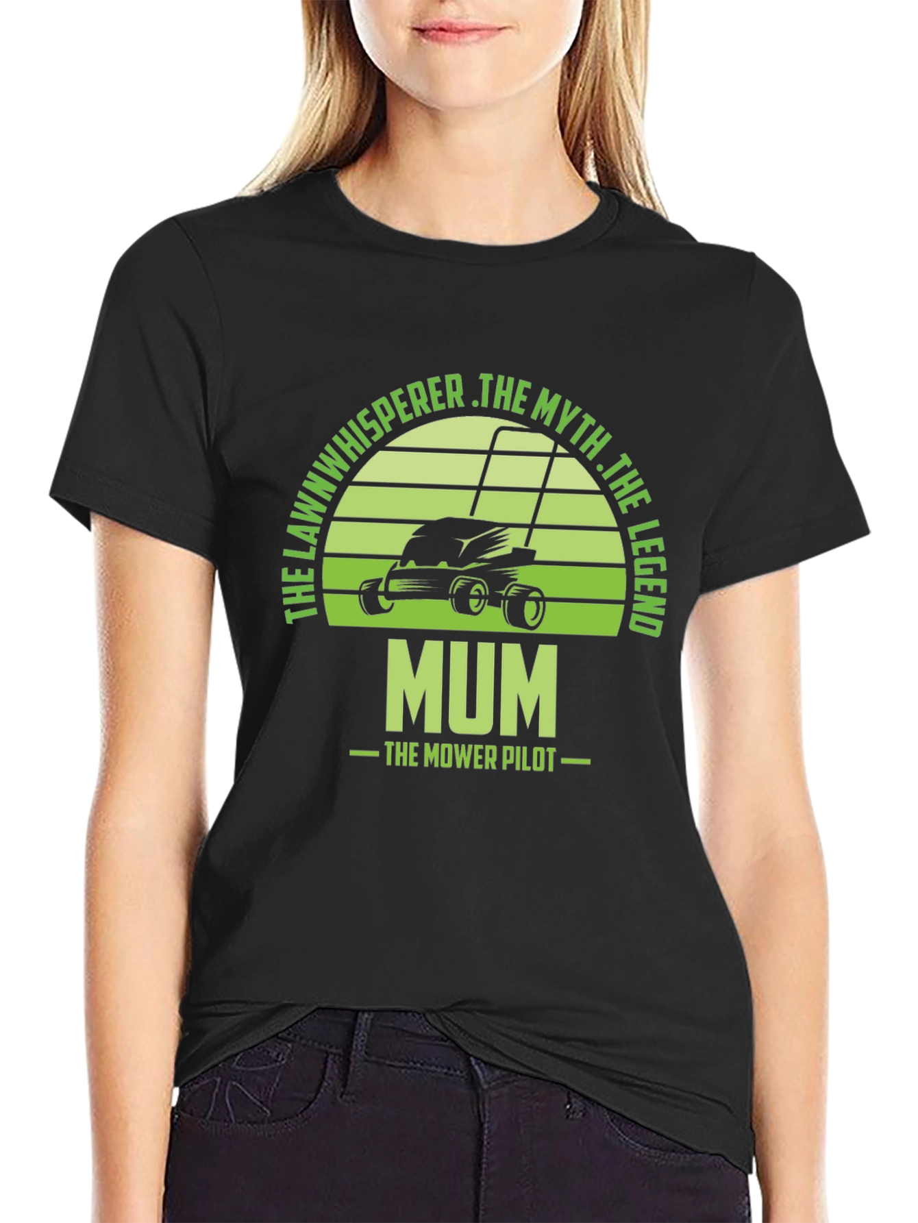 Mum The Mower Pilot - Lawn Whisperer T-Shirt
