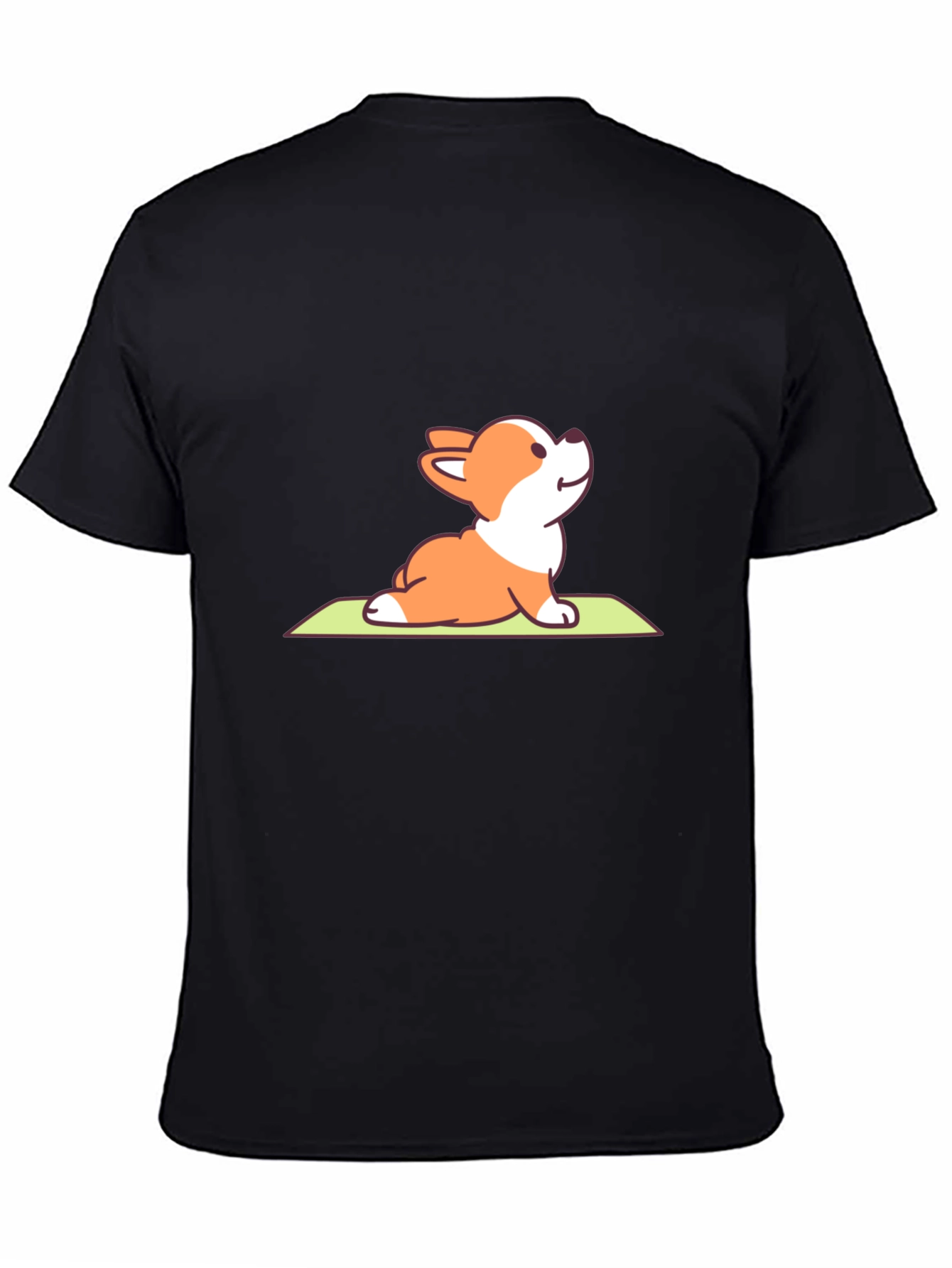Yoga Corgi T-Shirt – Cute Upward Dog Pose Graphic Tee
