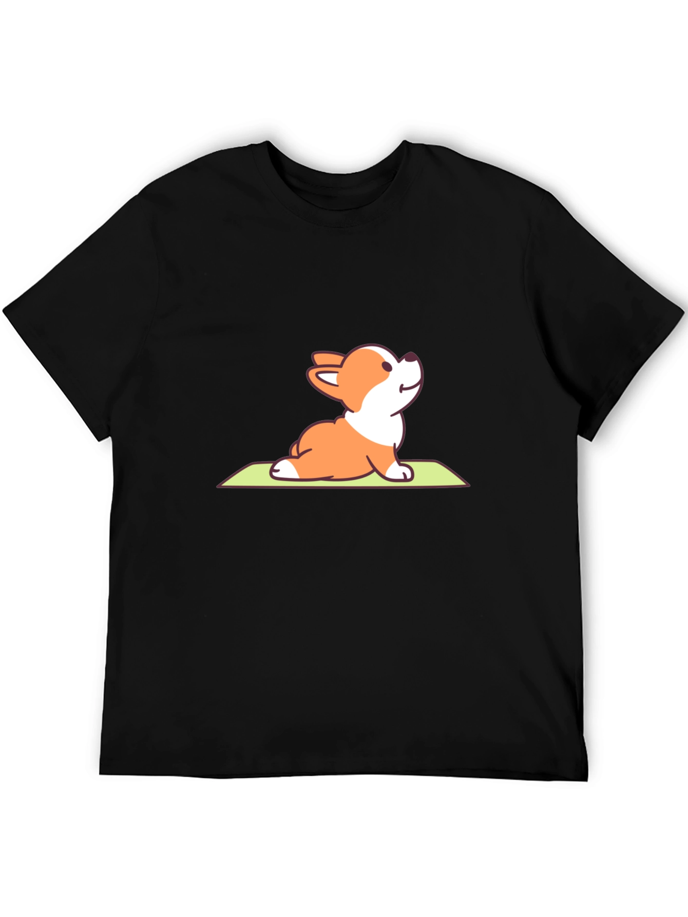 Yoga Corgi T-Shirt – Cute Upward Dog Pose Graphic Tee