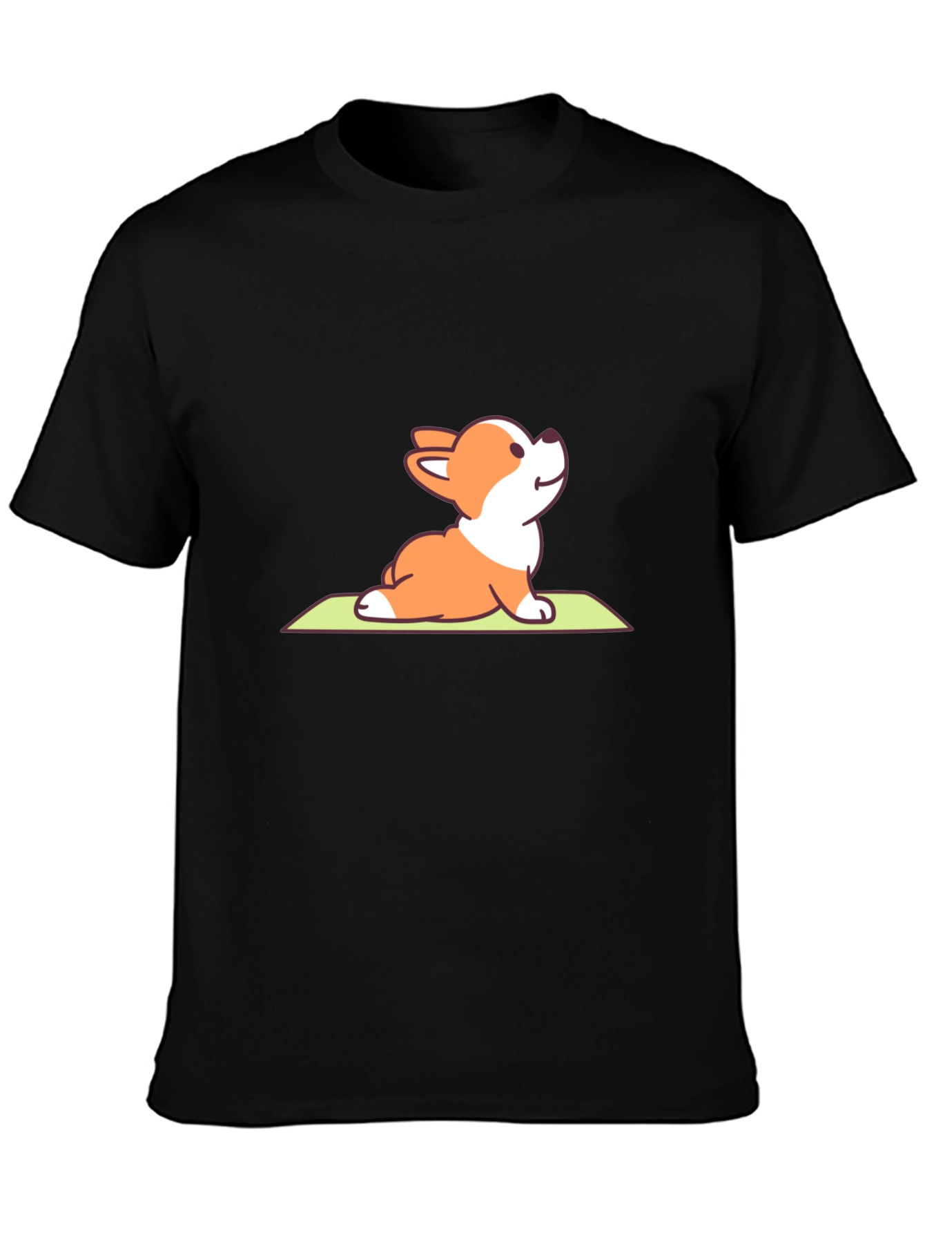 Yoga Corgi T-Shirt – Cute Upward Dog Pose Graphic Tee