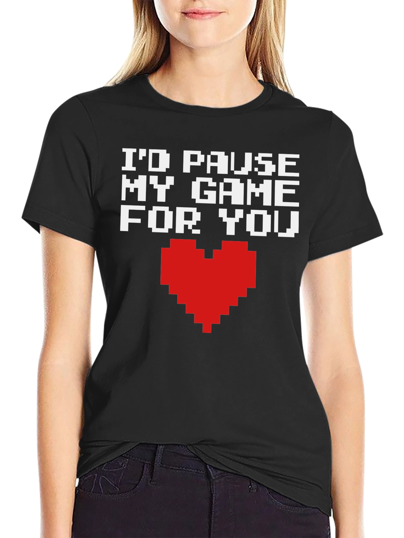 Gamer Love T-Shirt - Id Pause My Game For You