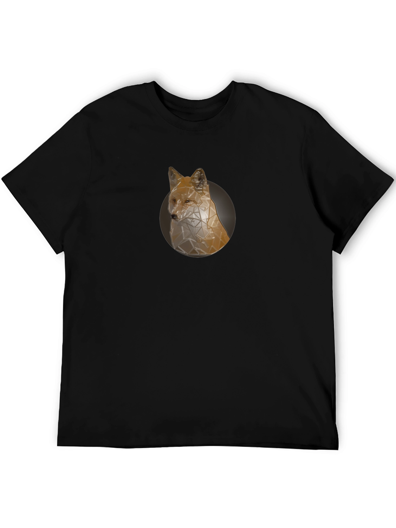 Geometric Fox Graphic Tee - Modern Style