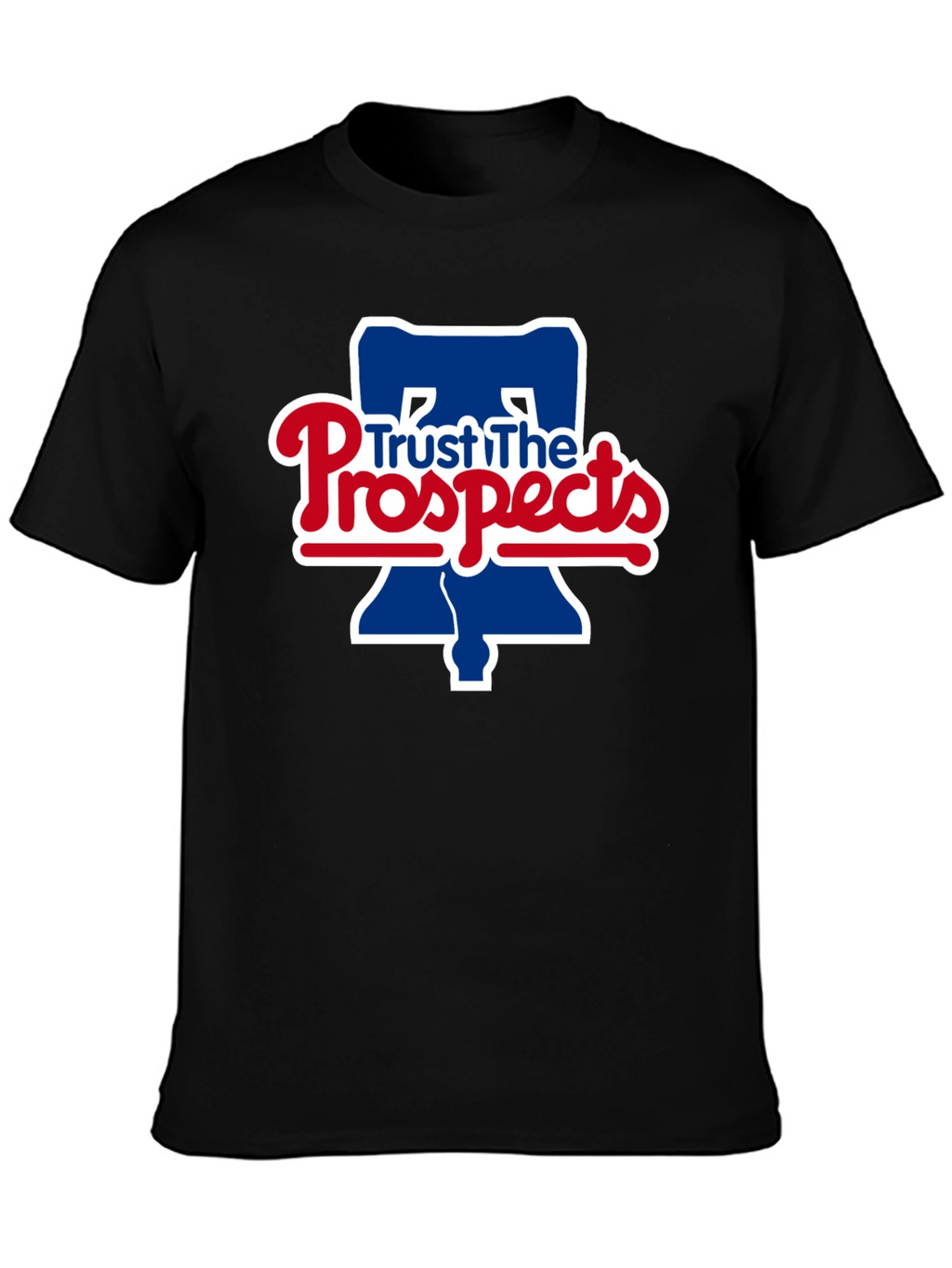 Trust The Prospects Phillies Baseball Black T-Shirt