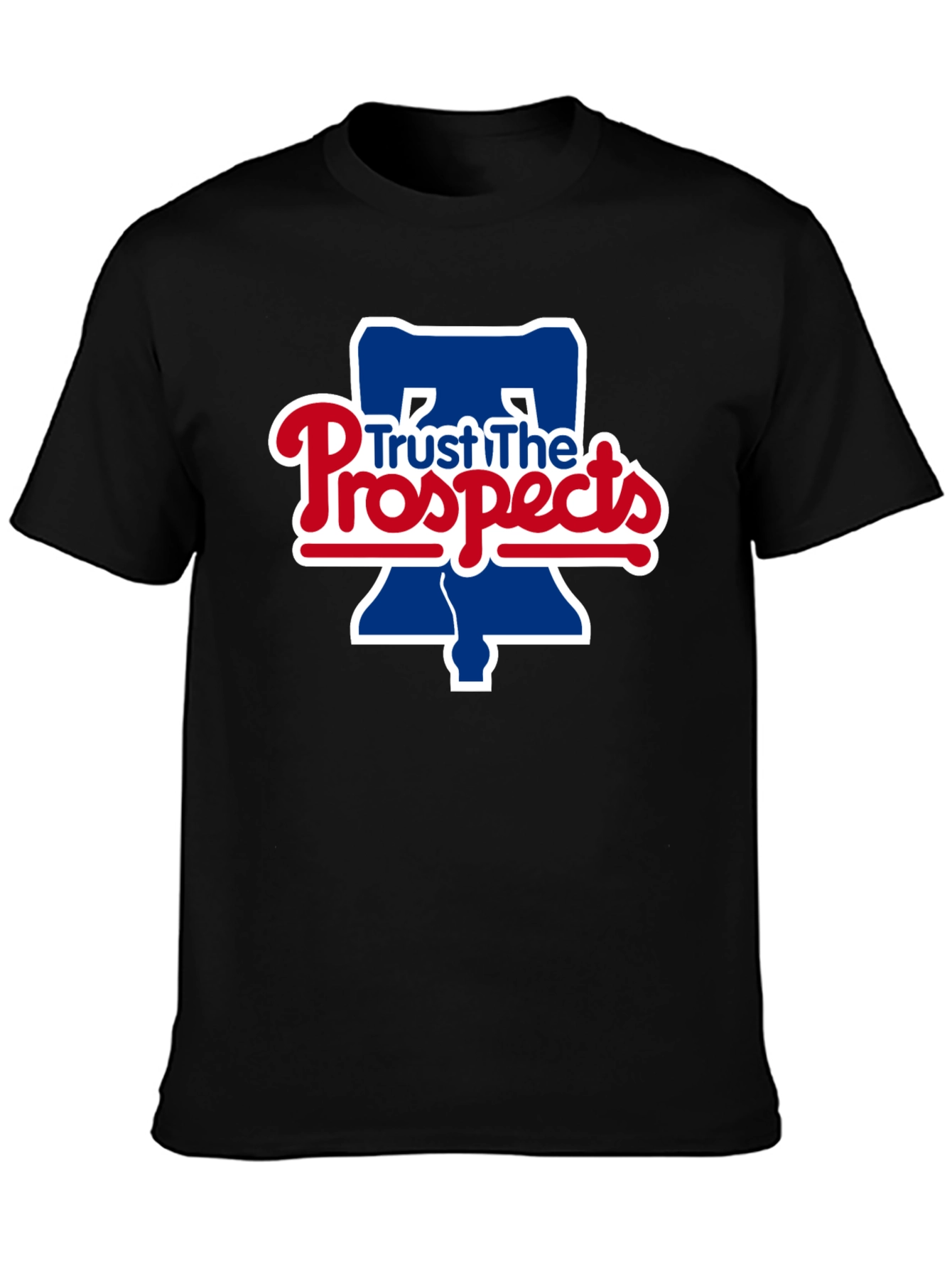 Trust The Prospects Phillies Baseball Black T-Shirt