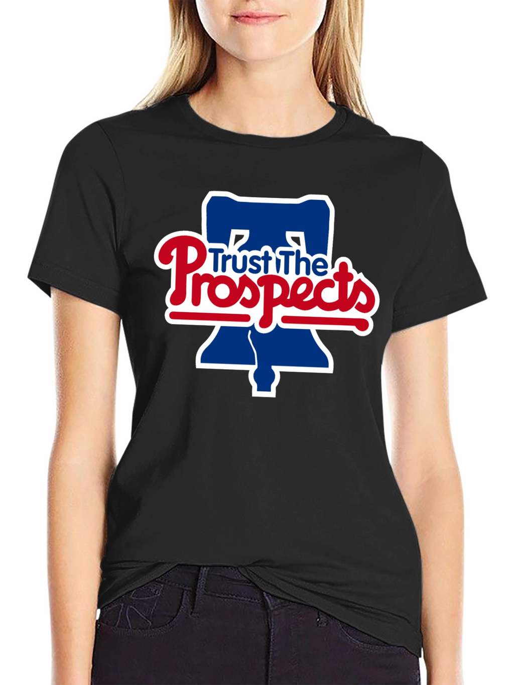 Trust The Prospects Phillies Baseball Black T-Shirt