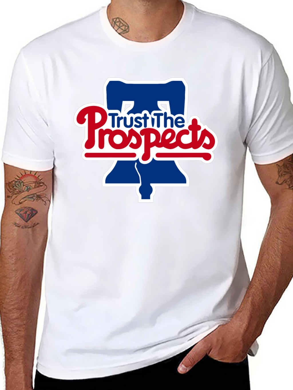 Trust The Prospects Phillies Baseball Black T-Shirt
