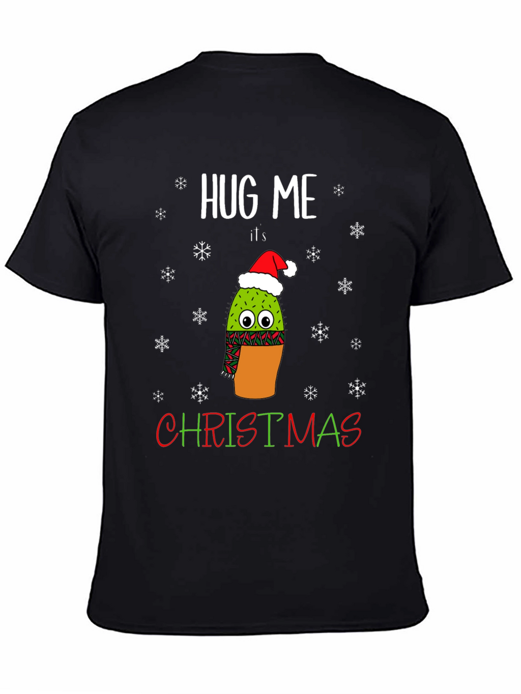Hug Me Its Christmas Cactus T-Shirt