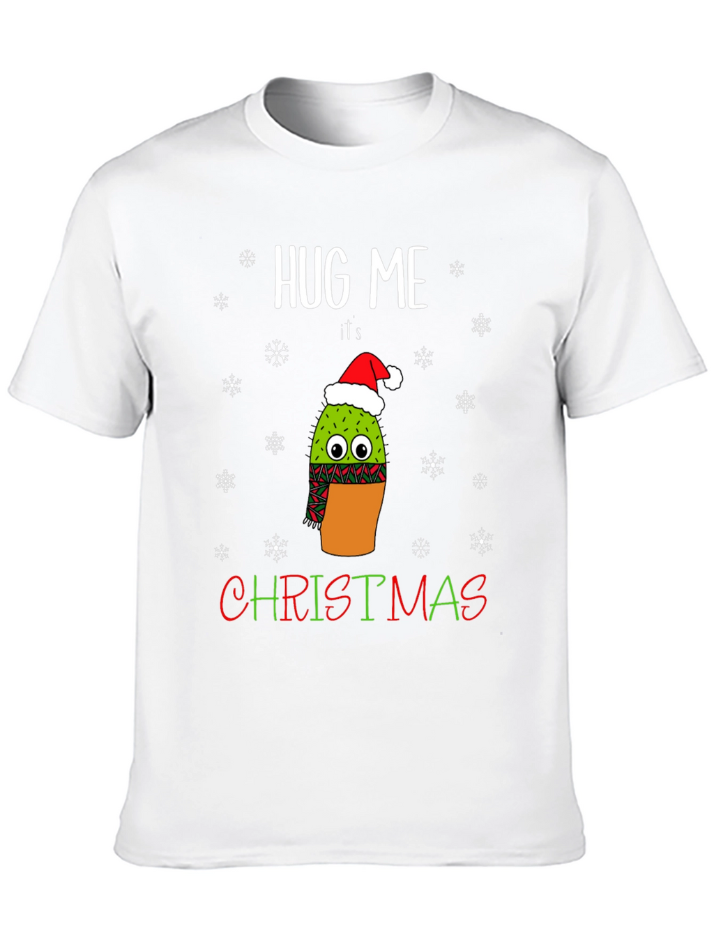 Hug Me Its Christmas Cactus T-Shirt