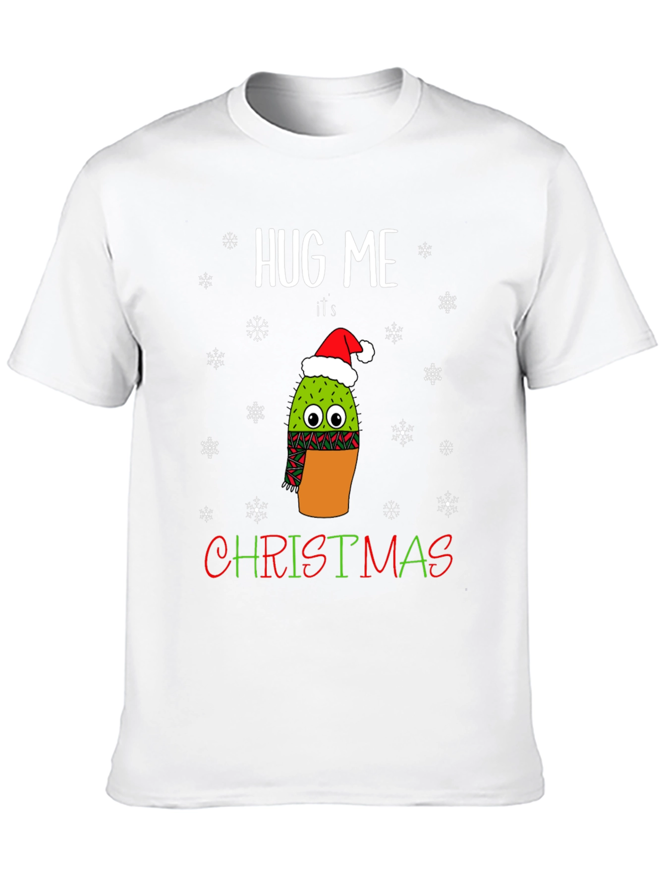 Hug Me Its Christmas Cactus T-Shirt