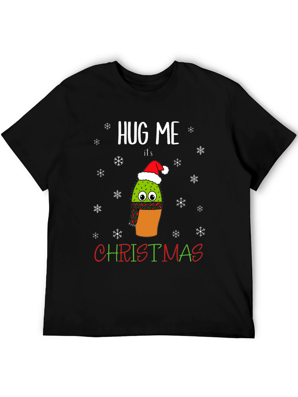 Hug Me Its Christmas Cactus T-Shirt