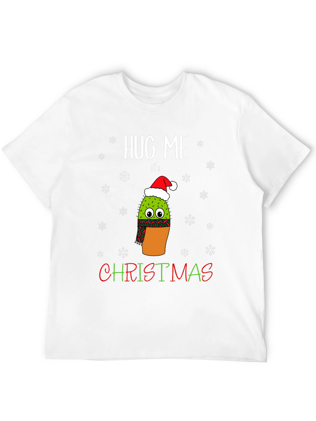 Hug Me Its Christmas Cactus T-Shirt