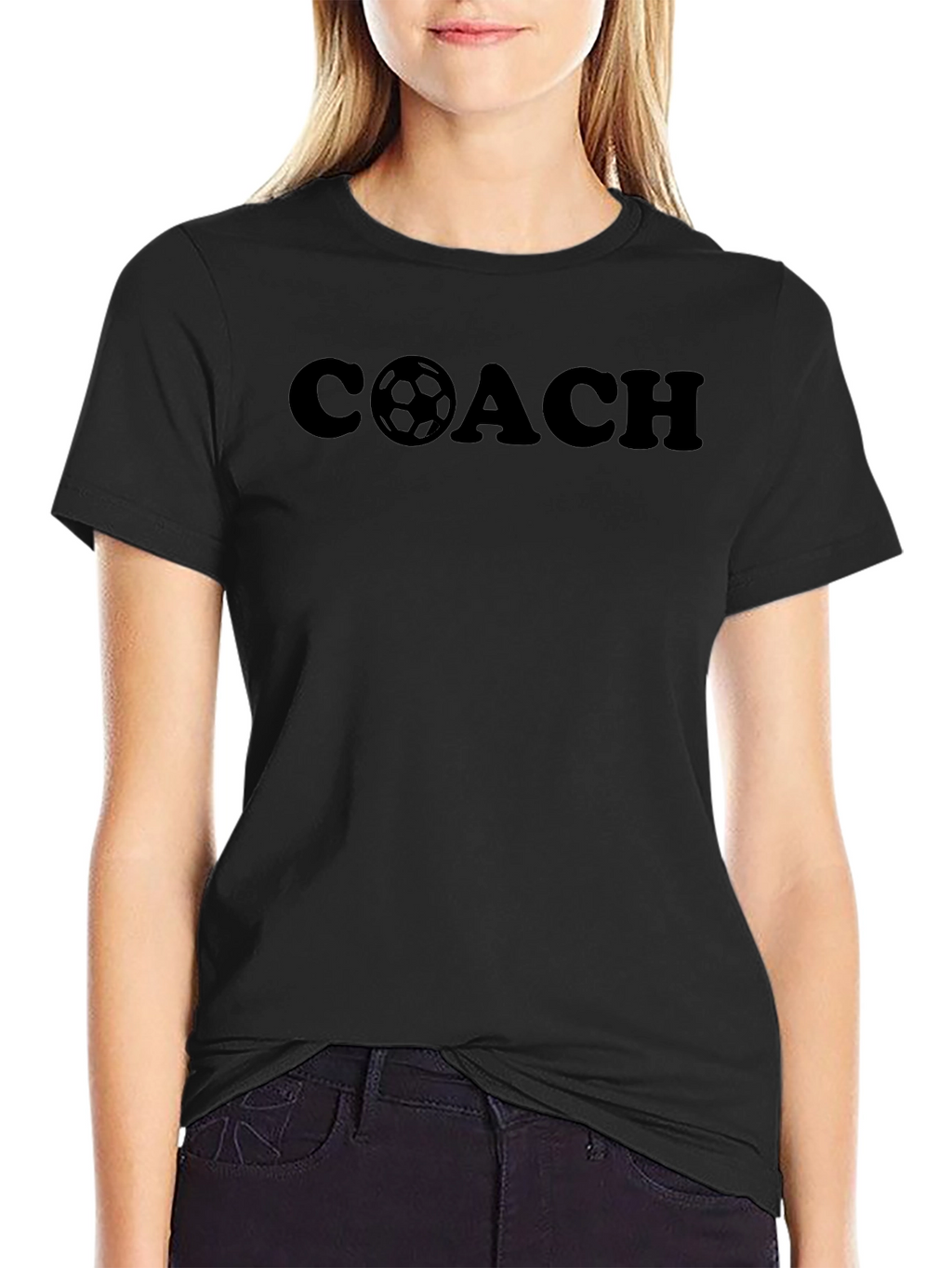 Soccer Coach T-Shirt - Black Graphic Tee
