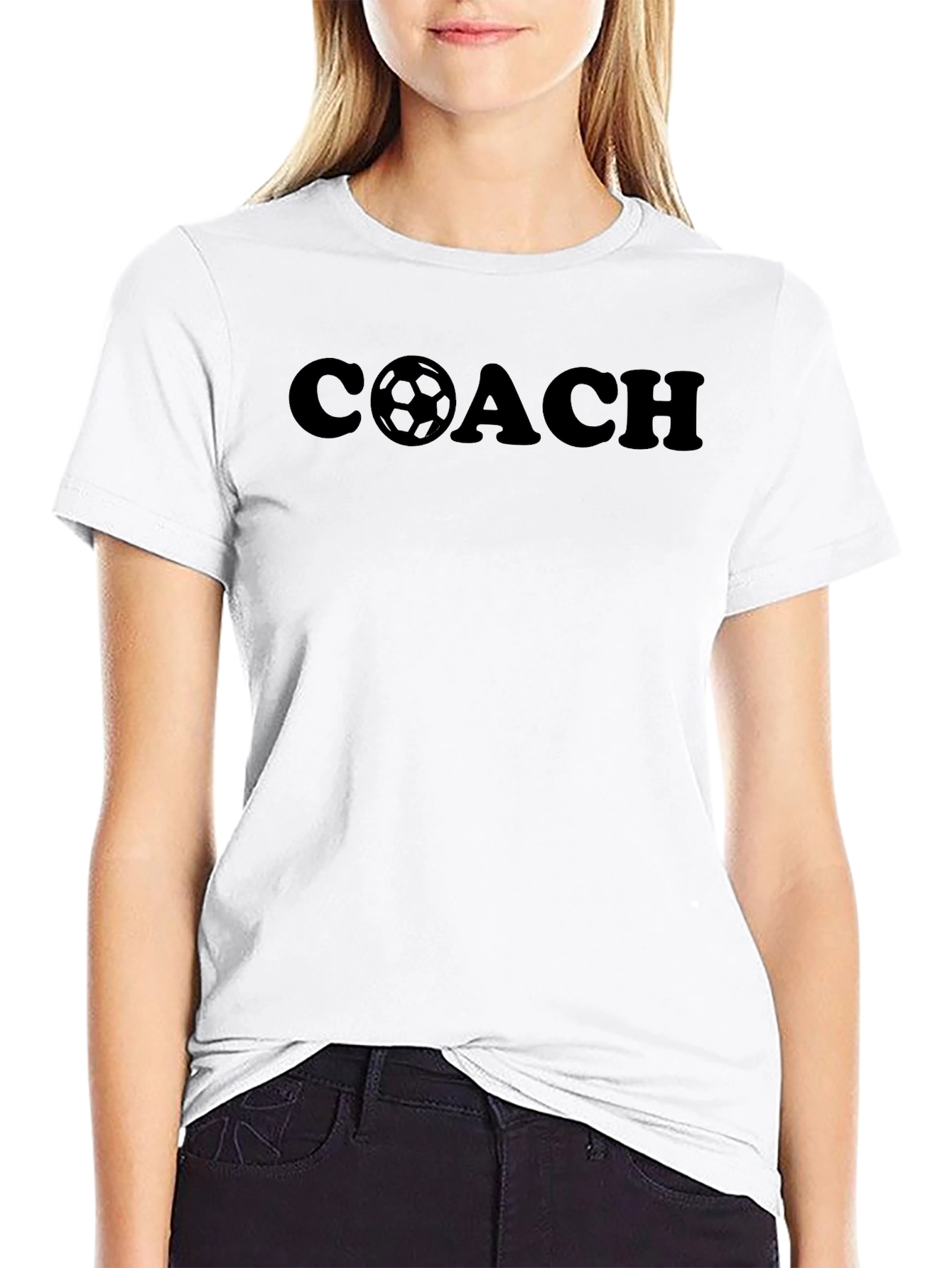 Soccer Coach T-Shirt - Black Graphic Tee