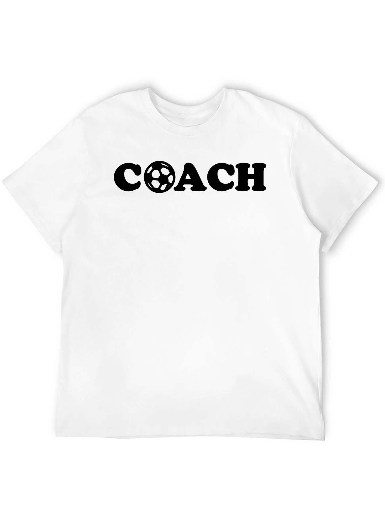 Soccer Coach T-Shirt - Black Graphic Tee