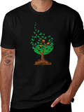 Natures Flight T-Shirt: Tree of Birds Design