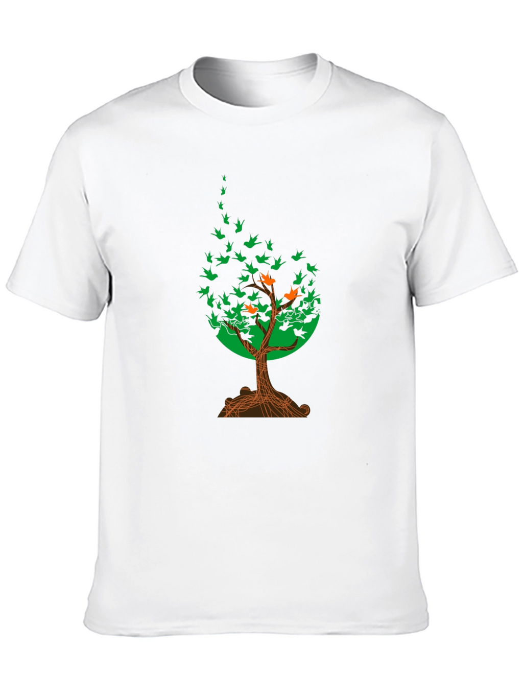 Natures Flight T-Shirt: Tree of Birds Design