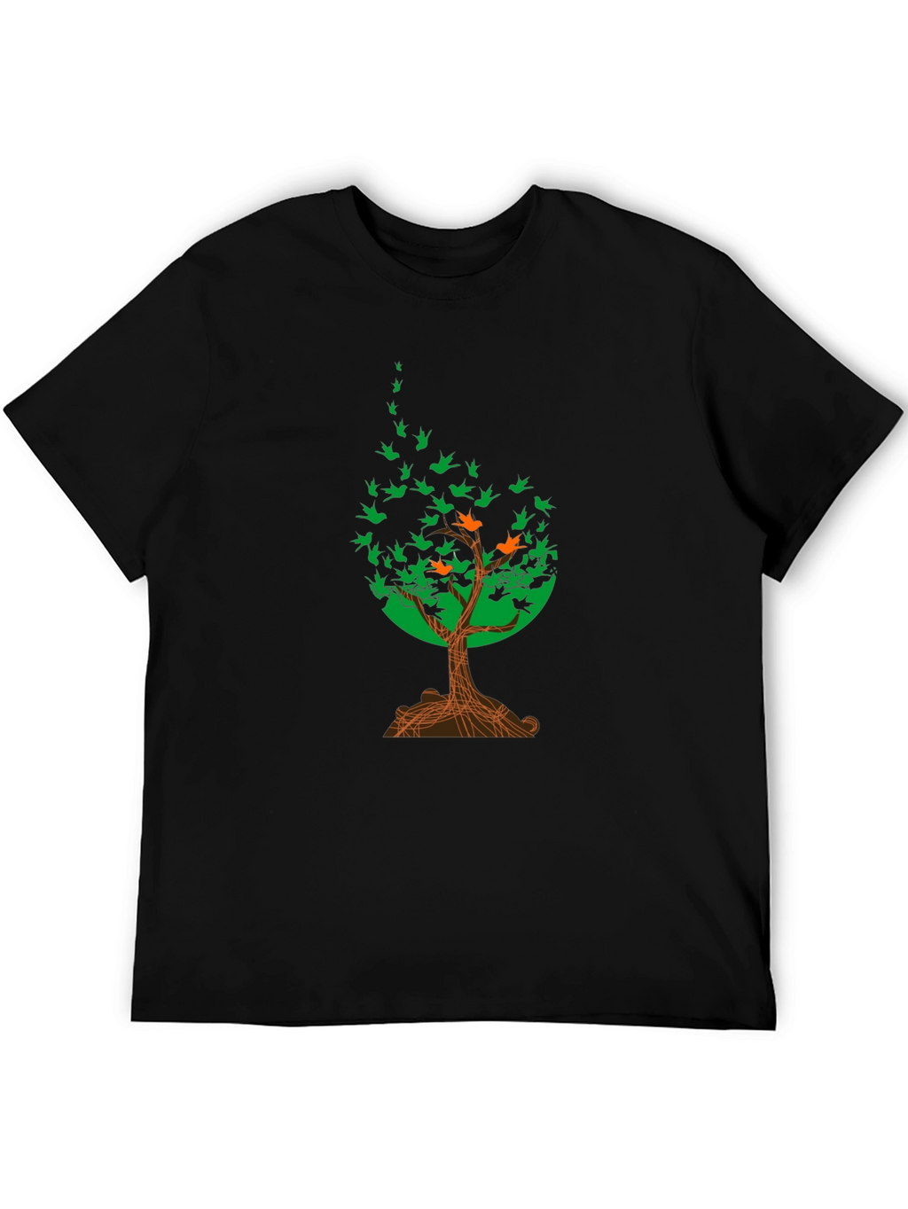 Natures Flight T-Shirt: Tree of Birds Design
