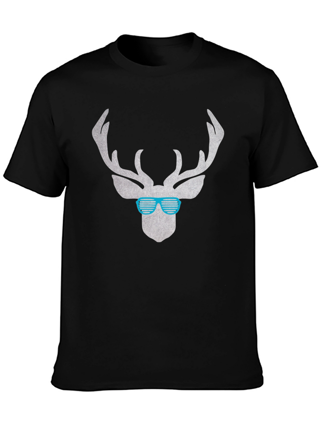 Cool Deer Graphic Tee - Black Casual Shirt