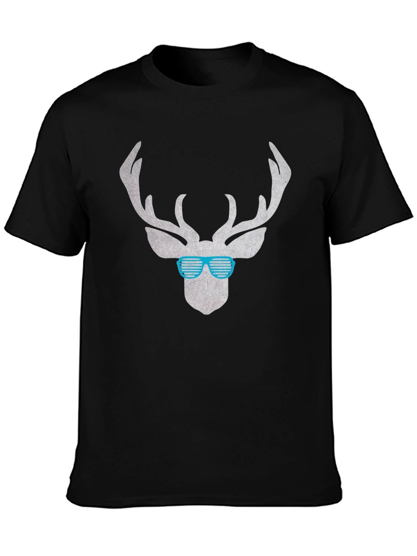 Cool Deer Graphic Tee - Black Casual Shirt
