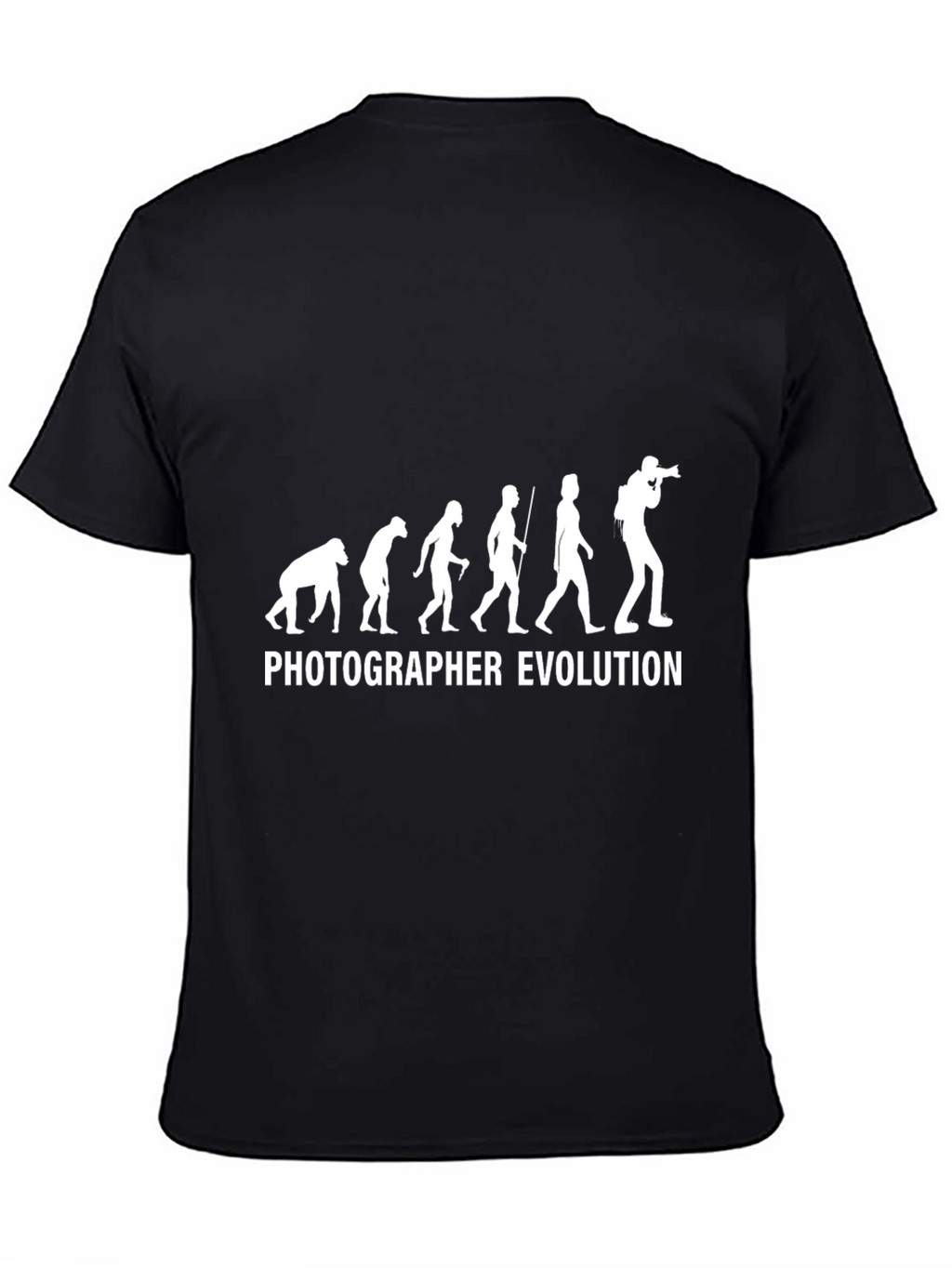 Photographer Evolution Graphic Tee - Black