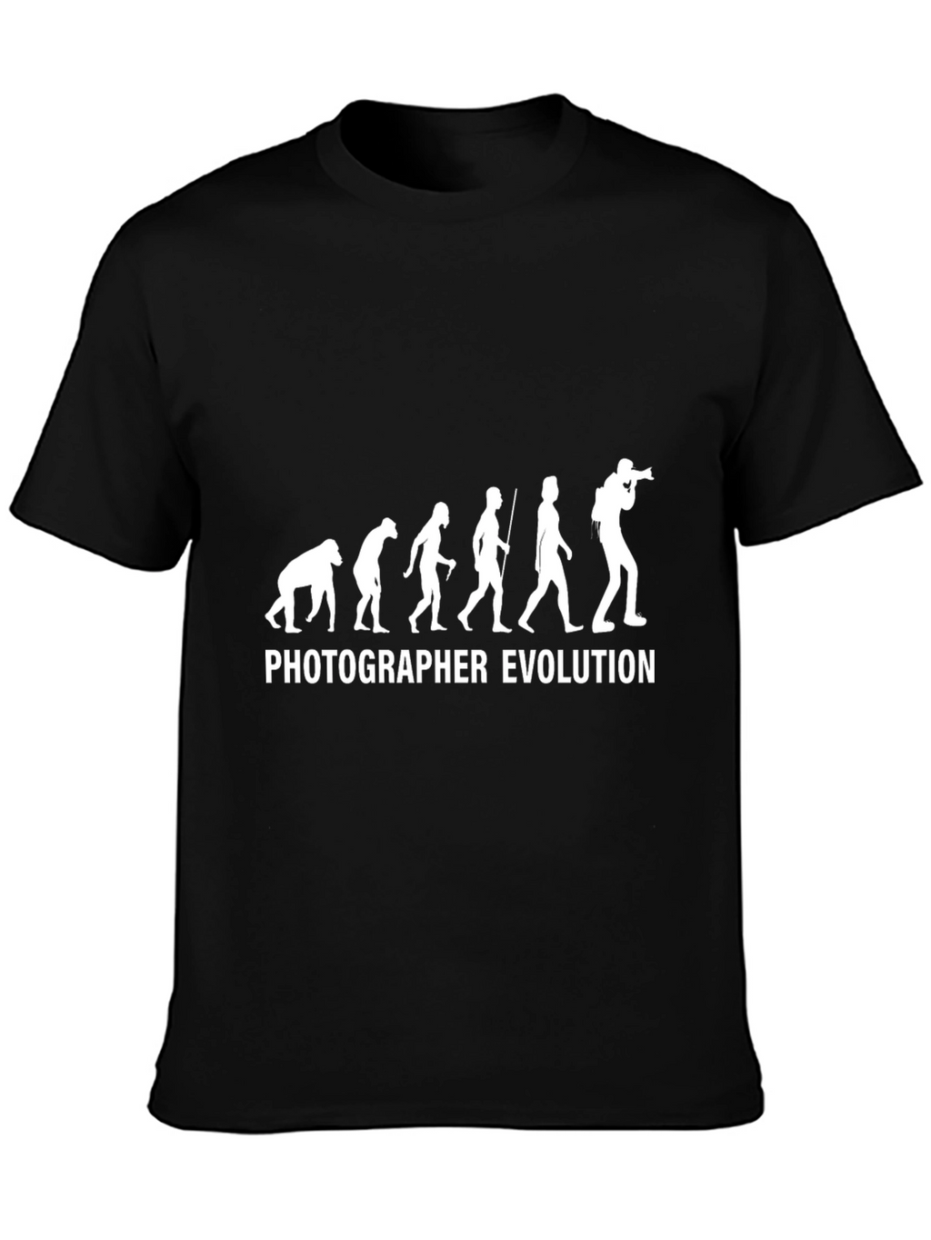 Photographer Evolution Graphic Tee - Black