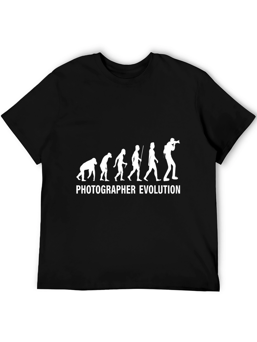 Photographer Evolution Graphic Tee - Black