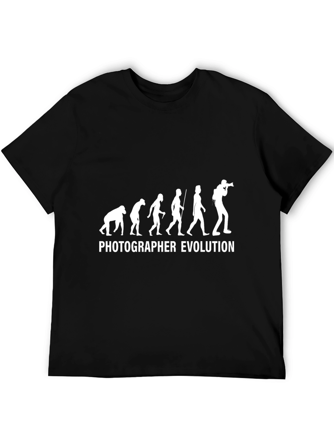 Photographer Evolution Graphic Tee - Black
