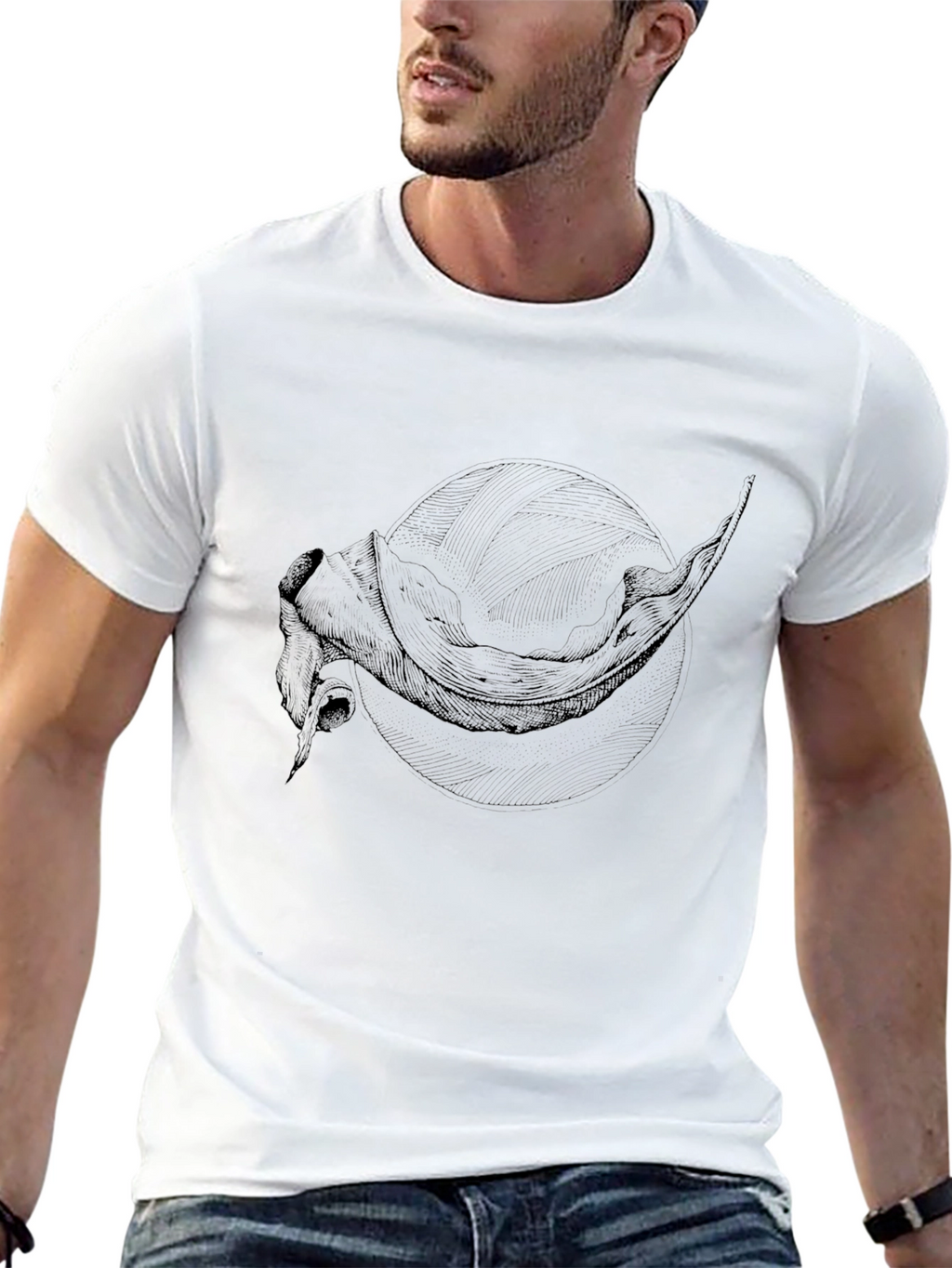 Mens Graphic Tee - Mysterious Tentacle Design