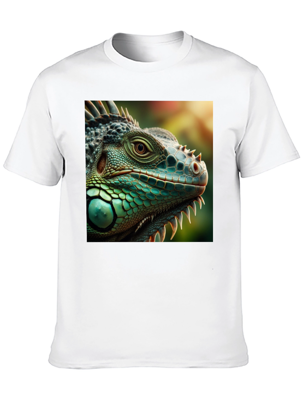 Iguana Graphic Print T-Shirt - Black