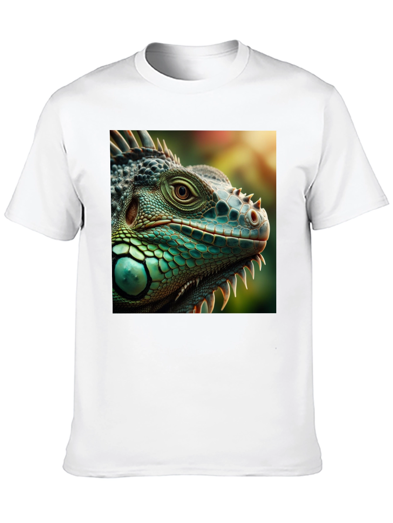 Iguana Graphic Print T-Shirt - Black