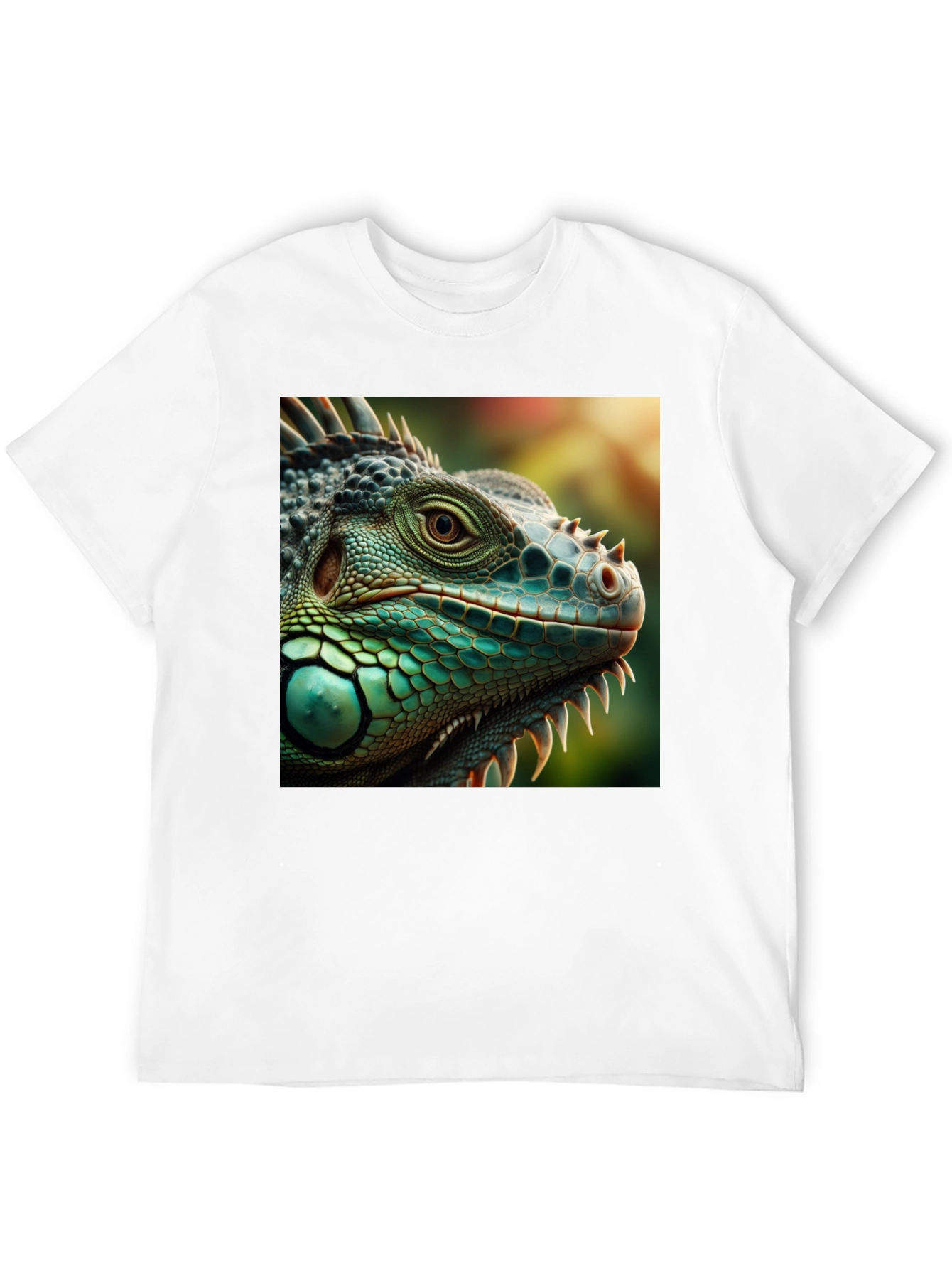 Iguana Graphic Print T-Shirt - Black