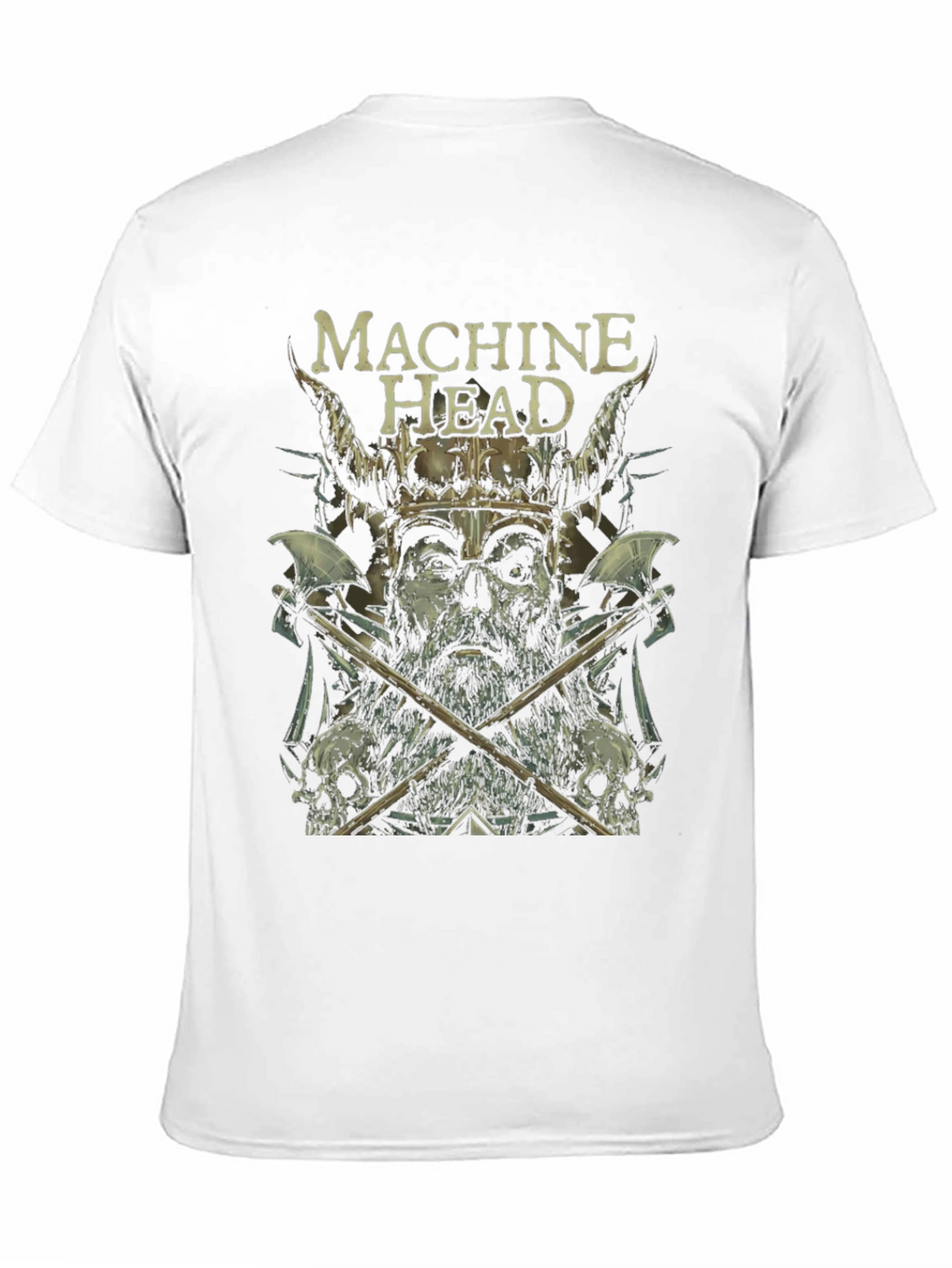 Machine Head Viking Graphic Print Black T-Shirt