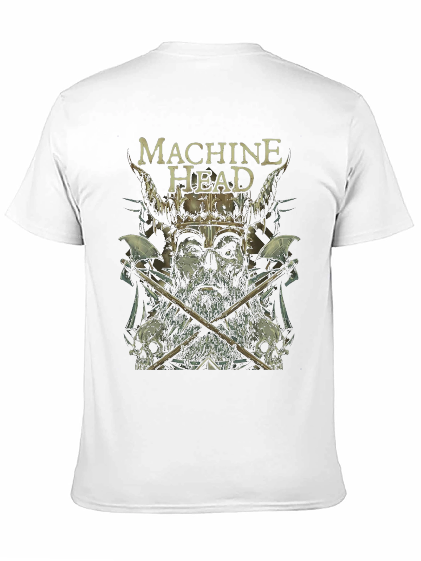 Machine Head Viking Graphic Print Black T-Shirt