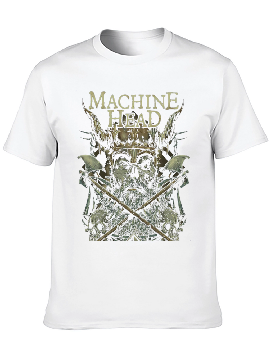 Machine Head Viking Graphic Print Black T-Shirt