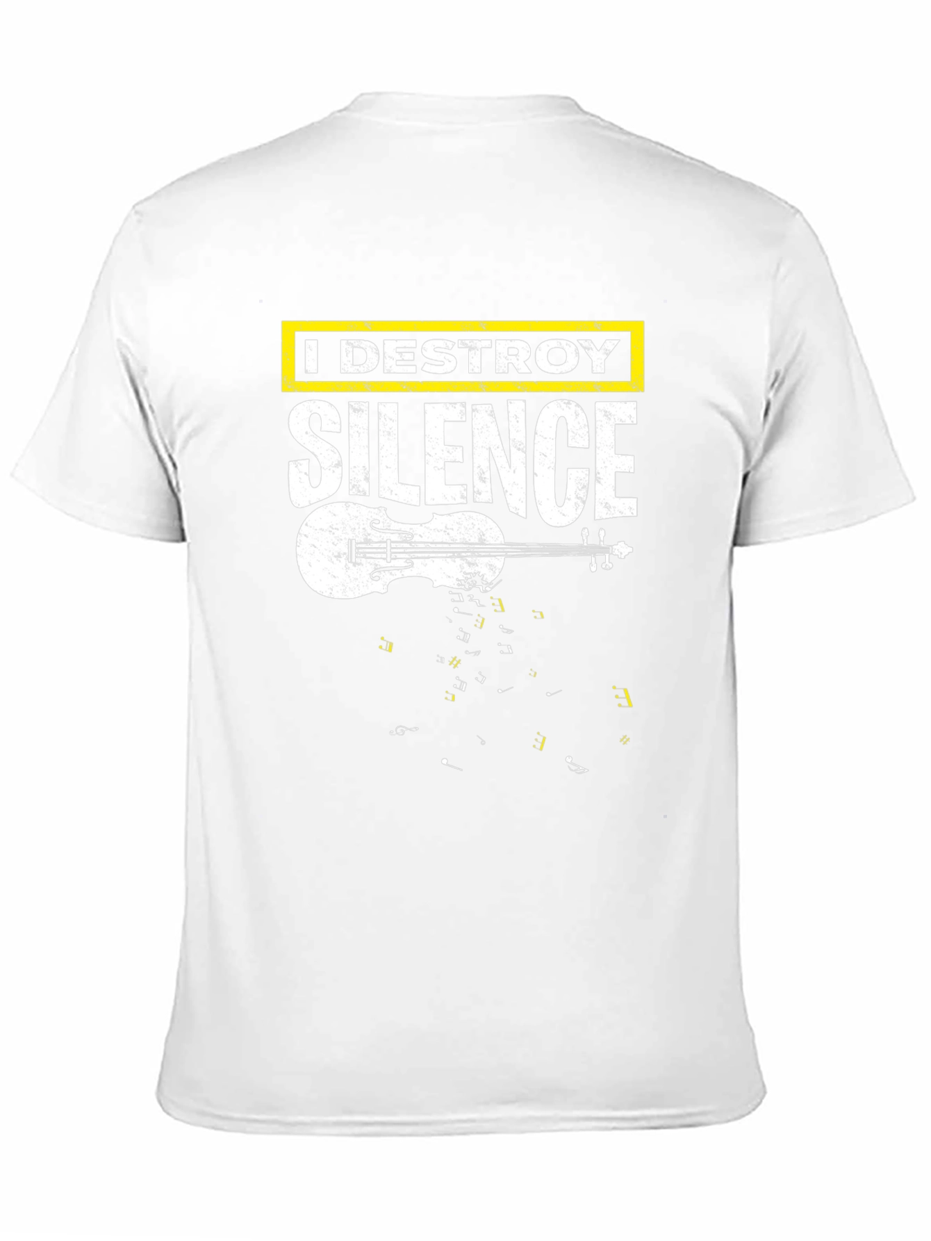 I Destroy Silence Violin Graphic T-Shirt