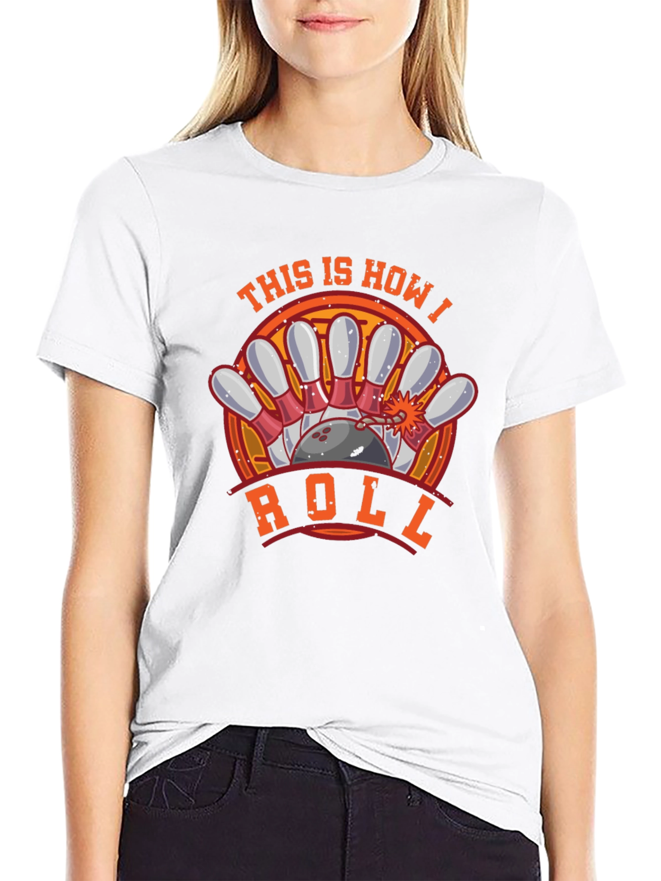This Is How I Roll Bowling Graphic T-Shirt