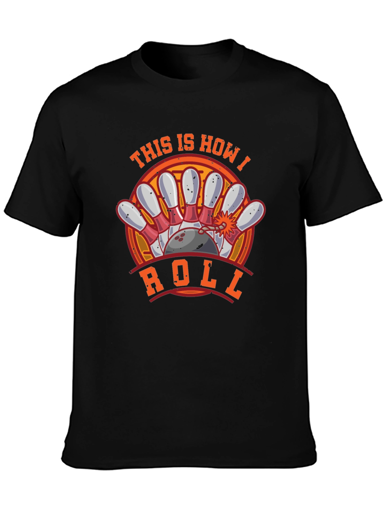 This Is How I Roll Bowling Graphic T-Shirt