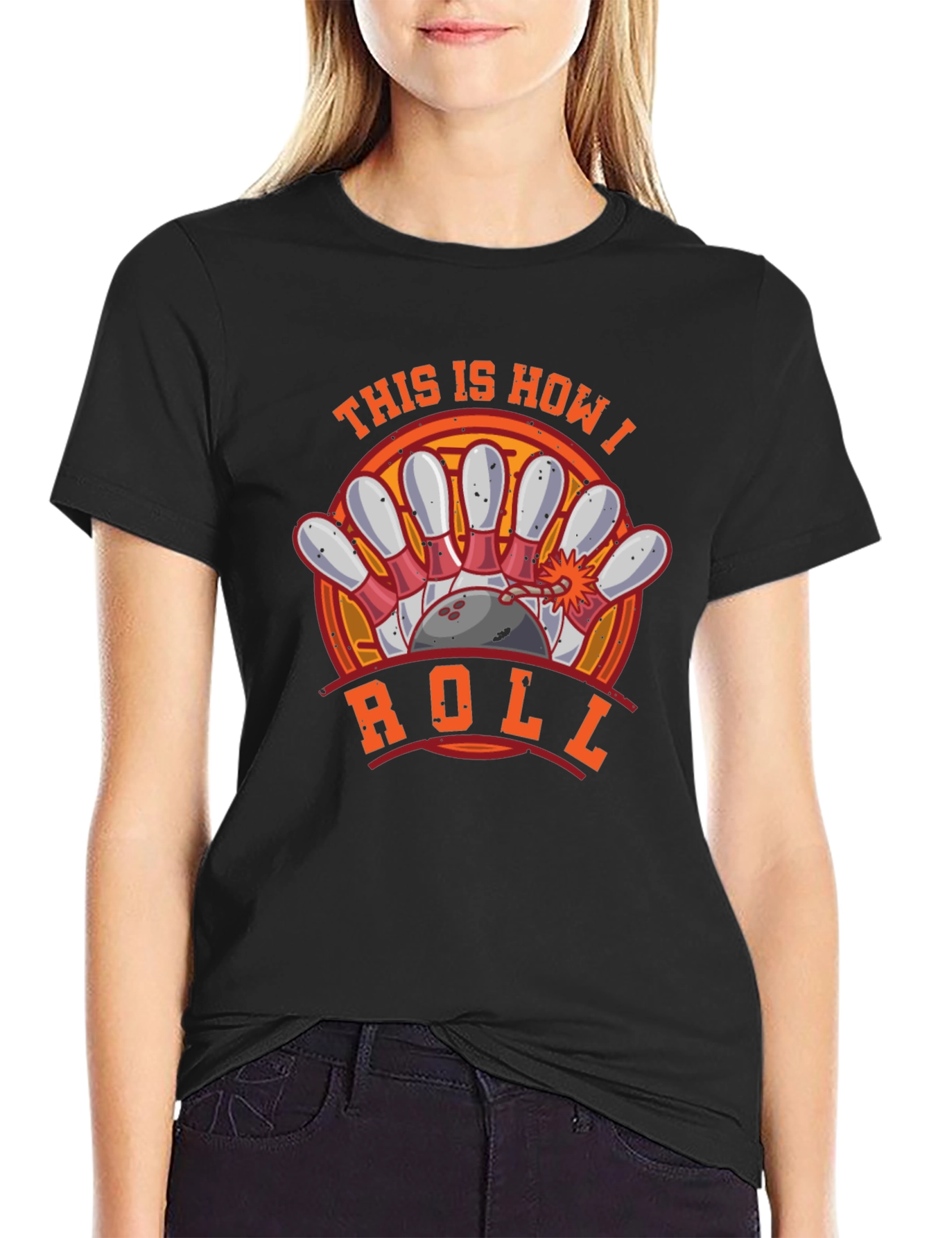 This Is How I Roll Bowling Graphic T-Shirt