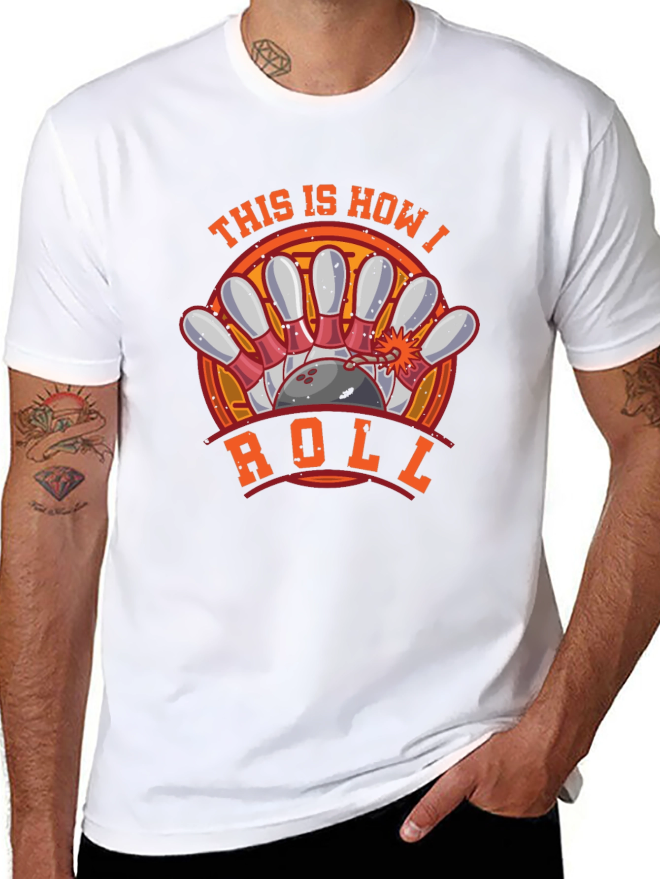 This Is How I Roll Bowling Graphic T-Shirt