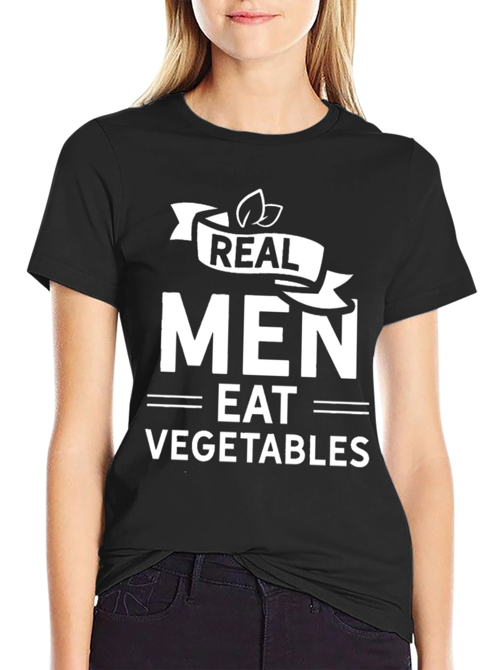 Real Men Eat Vegetables Graphic T-Shirt