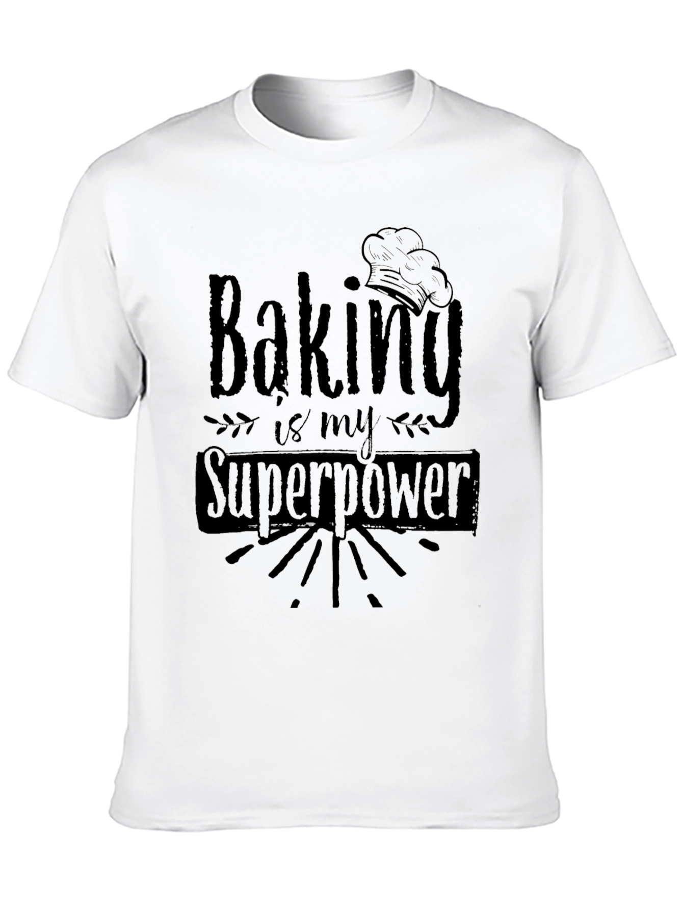 Baking is My Superpower T-Shirt - Black