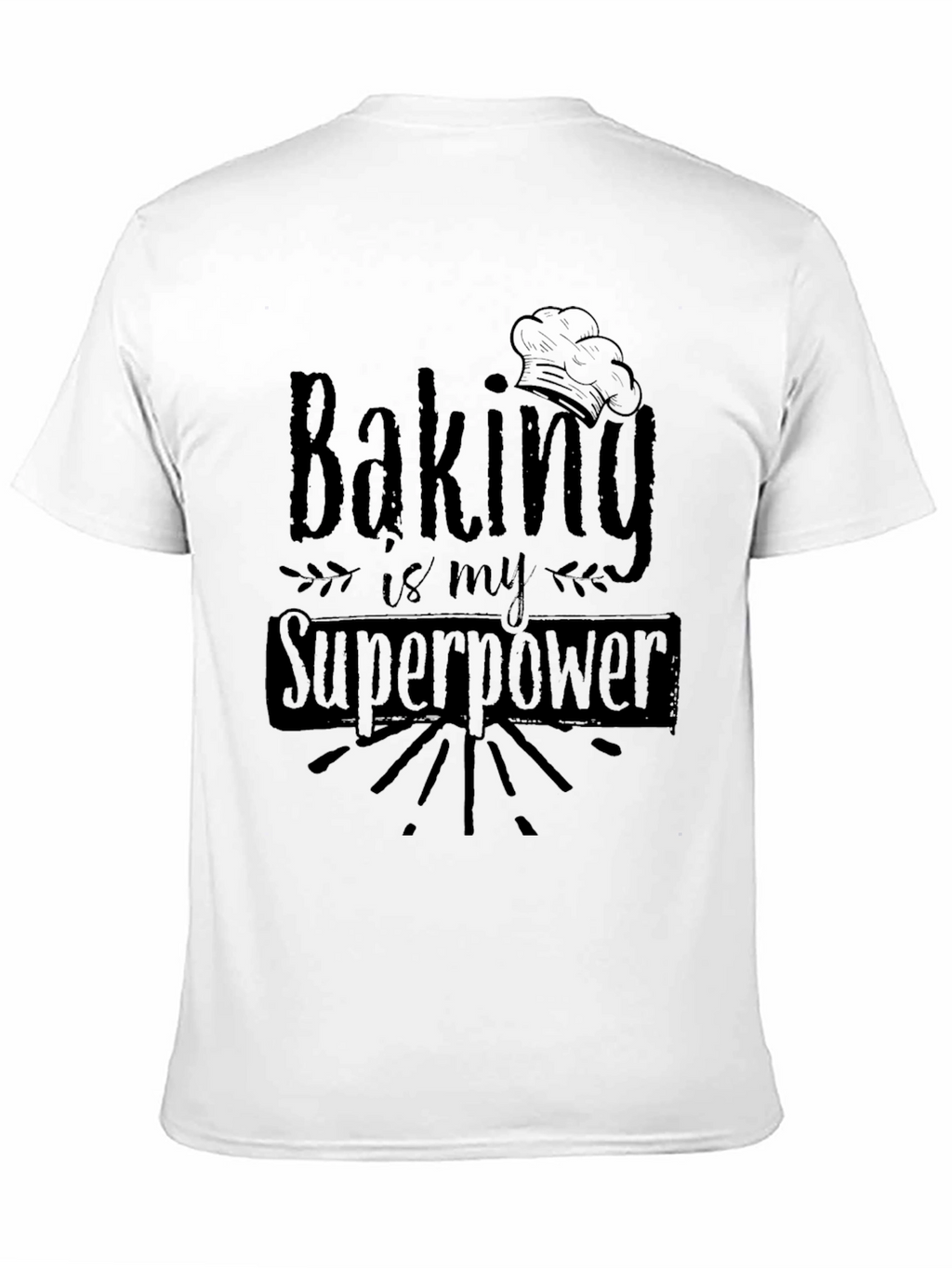 Baking is My Superpower T-Shirt - Black