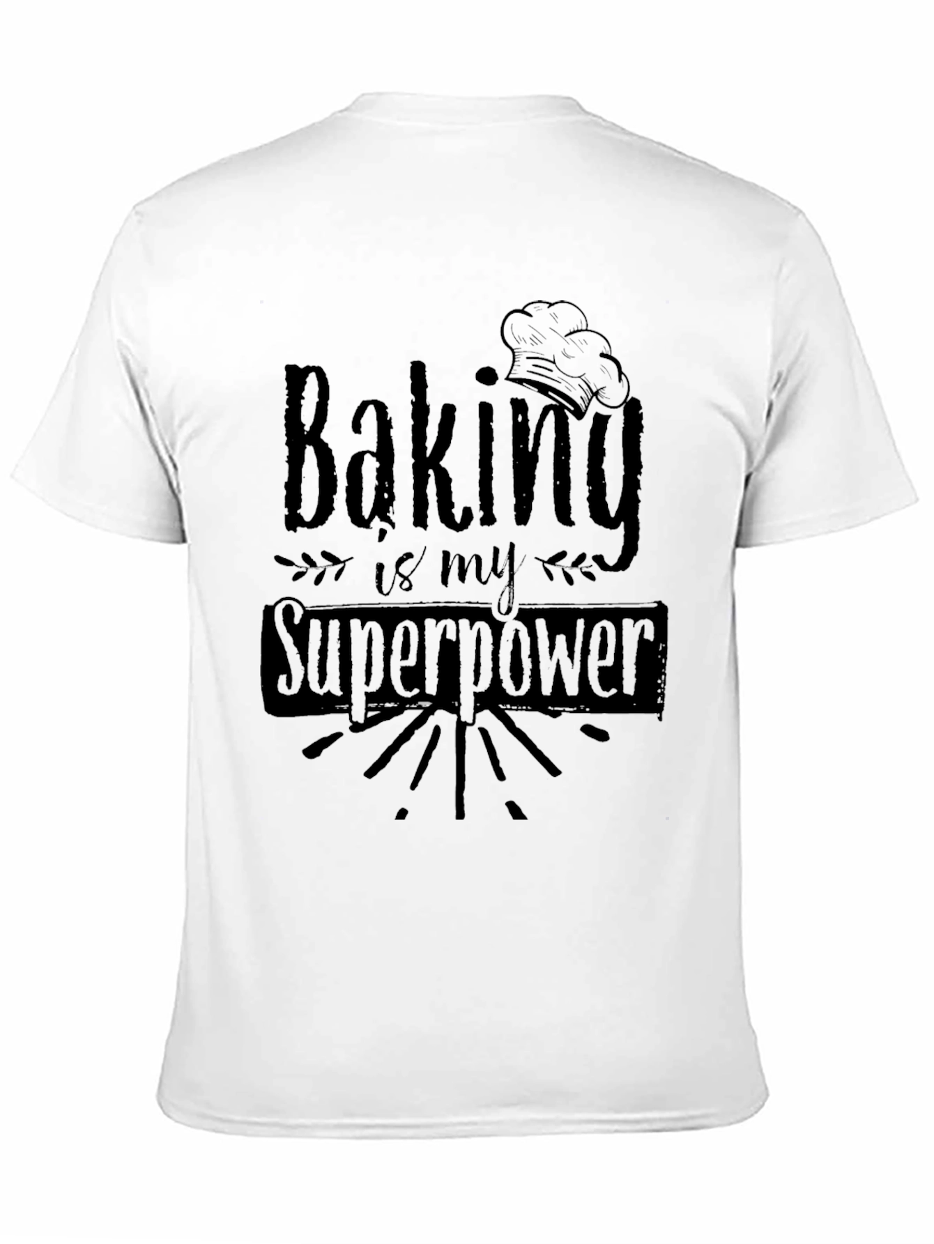 Baking is My Superpower T-Shirt - Black