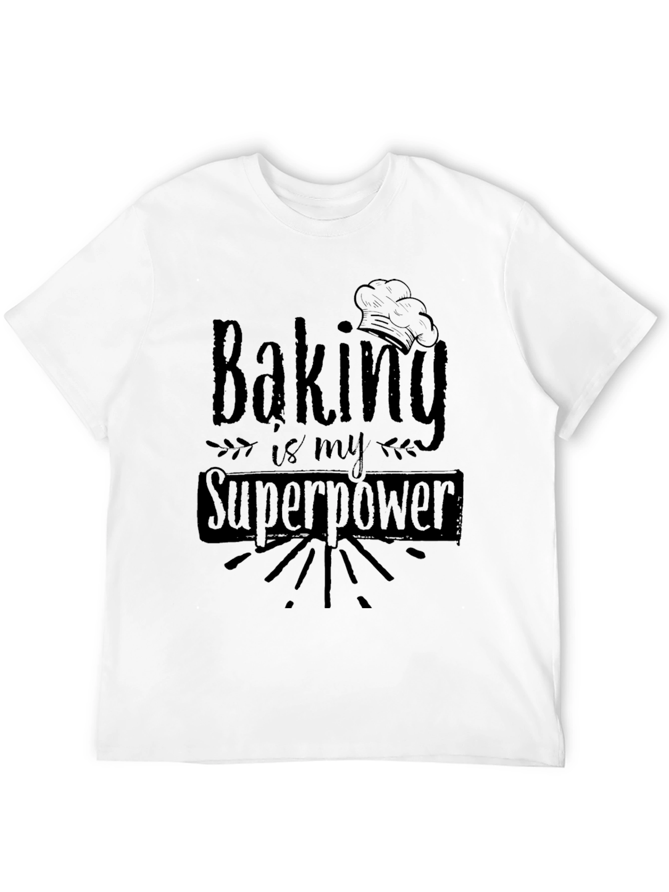 Baking is My Superpower T-Shirt - Black